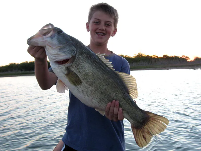 Trophy bass caught on Choke Canyon